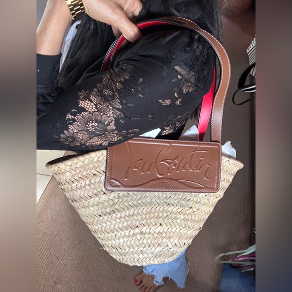 Christian Louboutin straw and leather bag - Picture 15 of 15